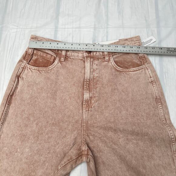 Arizona Pinched Waist Baggy Jeans Tapered leg Washed Khaki size 13 - Picture 3 of 13